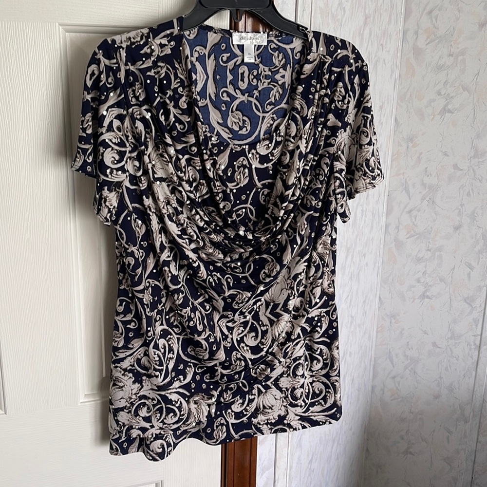 Navy blouse